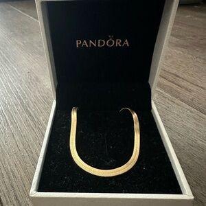 18K Gold Filled Herringbone Chain Necklace (READ DESCRIPTION)